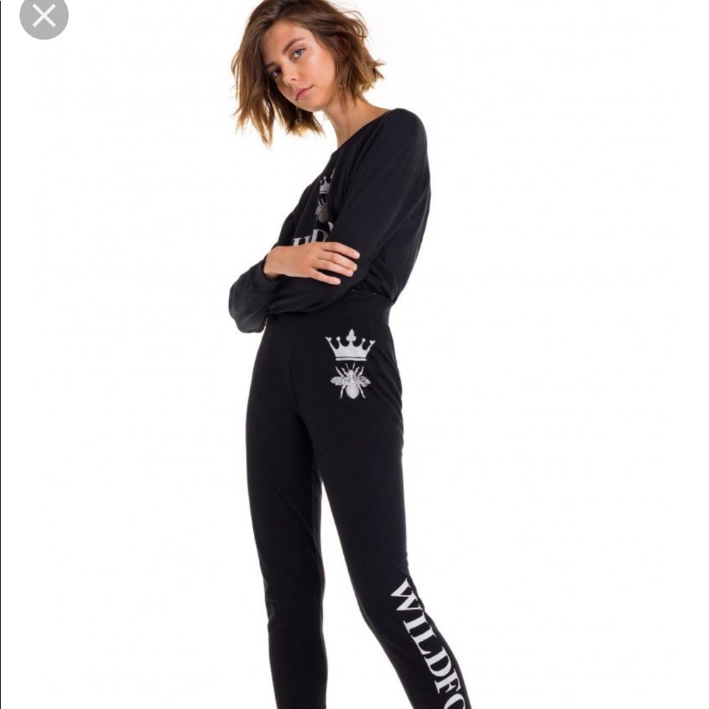 Wildfox Black Alchemy Jack Joggers